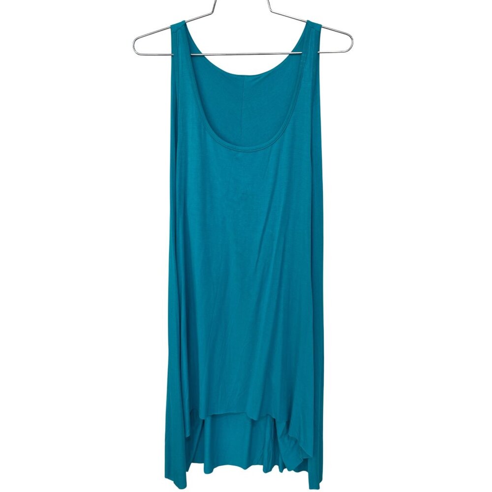 Clayton High Low Tank Mini Dress Size Small Sleeveless Scoop Neck Turquoise NEW